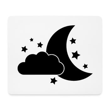 Bonne nuit - Tapis de souris (format paysage) - blanc - Devant