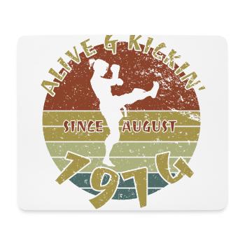 50. Geburtstag Alive and kickin since 08/1974 - Mouse Pad (horizontal) - white - Front