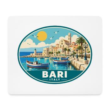 Erleben Sie Bari an der italienischen Adriaküste - Mousepad (Querformat) - Weiß - Vorne