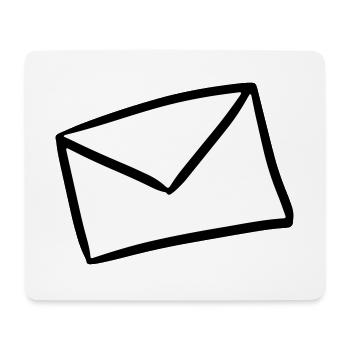 Brief Briefumschlag Post Mail letter envelope - Mousepad (Querformat) - Weiß - Vorne