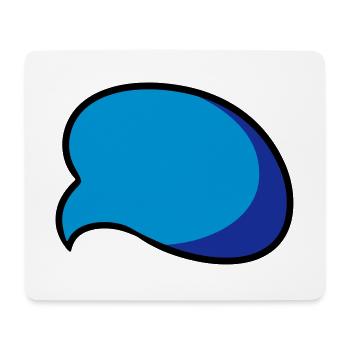Speech bubble speech bubble comic gift idea - Mouse Pad (horizontal) - white - Front