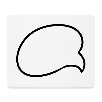 Speech bubble speech bubble bulle comic gift idea - Mouse Pad (horizontal) - white - Front
