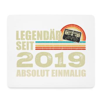Légendaire depuis 2019 - absolument unique - Tapis de souris (format paysage) - blanc - Devant