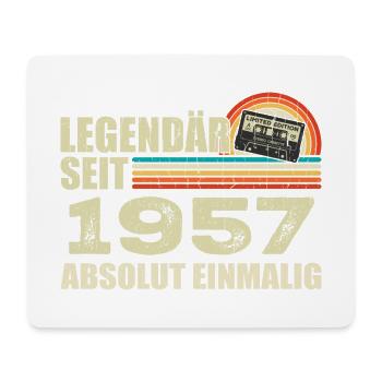 Legendär Seit 1957 - Absolut Einmalig - Mousepad (Querformat) - Weiß - Vorne