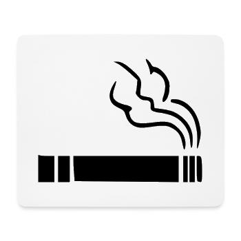 Zigarette Raucherzone - Mousepad (Querformat) - Weiß - Vorne