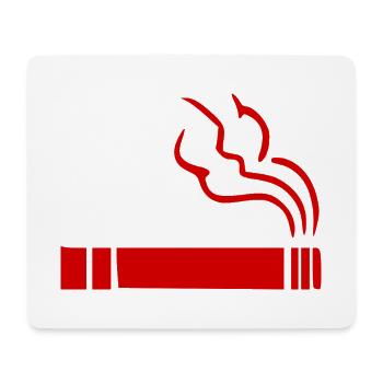 Zigarette Raucherbereich - Mousepad (Querformat) - Weiß - Vorne