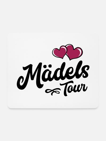 Mädels Tour Herz - Mousepad (Querformat) - Weiß