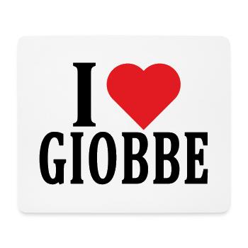 T-Shirt Ich liebe Giobbe T-Shirt Geschenkidee - Mousepad (Querformat) - Weiß - Vorne