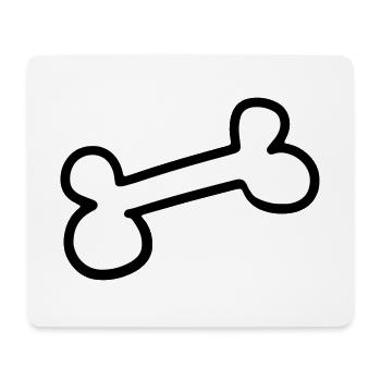 Dog bone dog bone Os de chien - Mouse Pad (horizontal) - white - Front