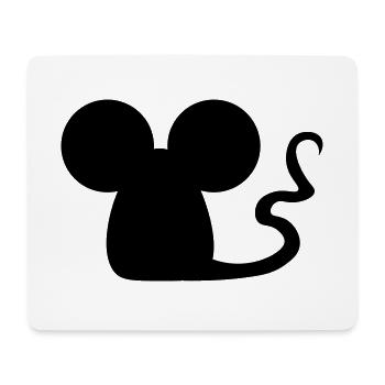 Mäuschen / Maus / little mouse / petite souris - Mousepad (Querformat) - Weiß - Vorne