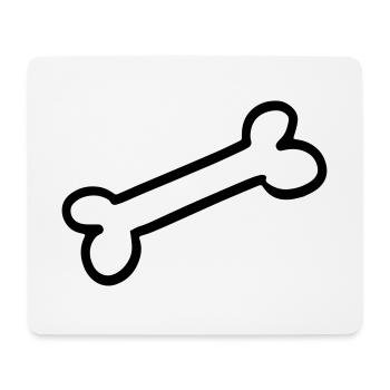 Dog bone Hundeknochen Geschenkidee gift idea - Mousepad (Querformat) - Weiß - Vorne