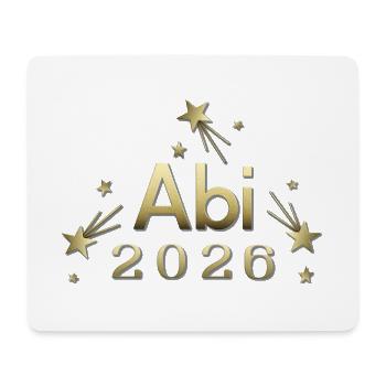 Abi 2026 goldenes Abi Design Abitur Matura 2026 - Mousepad (Querformat) - Weiß - Vorne