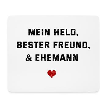 MANN HELD BESTER FREUND EHEMANN PARTNER LIEBLING - Mousepad (Querformat) - Weiß - Vorne