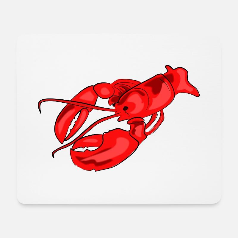 hummer speise koch - Mousepad (Querformat) - Weiß