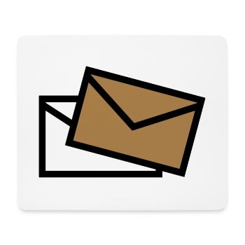 Post - Mail - poste / Brief - letter - lettre - Mousepad (Querformat) - Weiß - Vorne