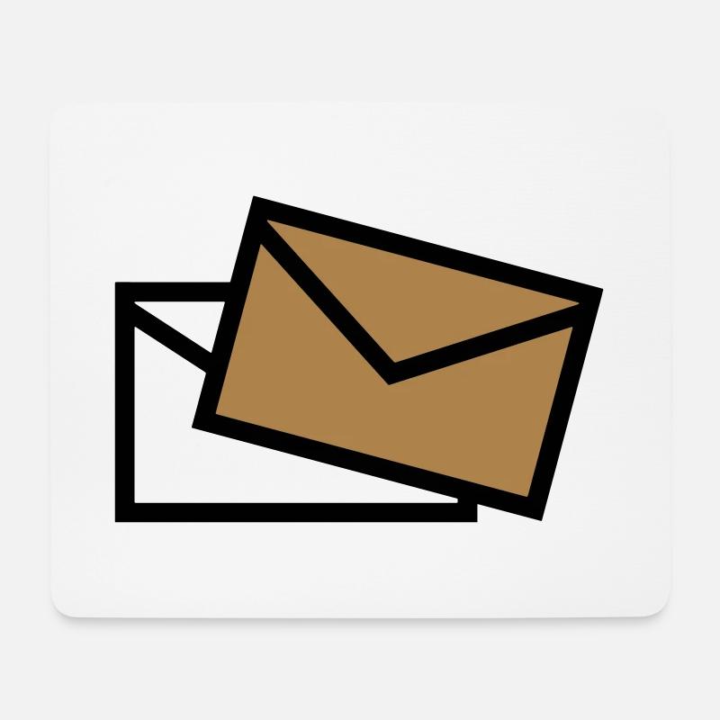 Post - Mail - poste / Brief - letter - lettre - Mousepad (Querformat) - Weiß