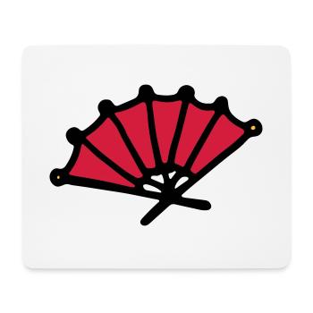 Asian fan hand fan asian hand fan - Mouse Pad (horizontal) - white - Front