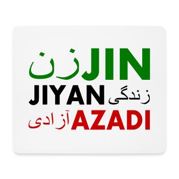 Jin jiyan azadi زن زندگی آزادی - Tapis de souris (format paysage) - blanc - Devant