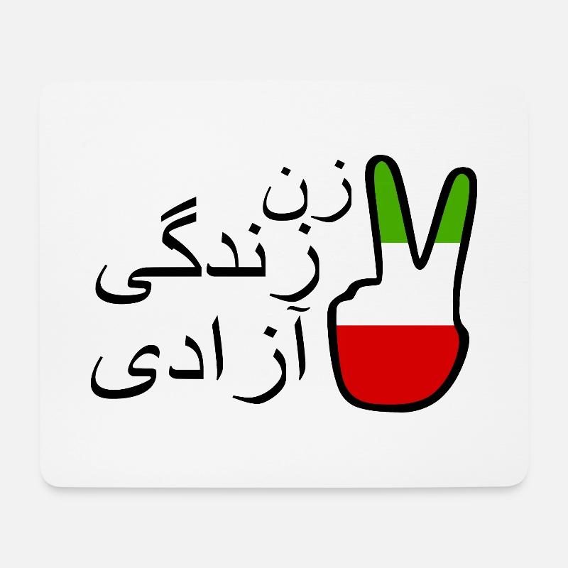 Jin jiyan azadi زن زندگی آزادی - Mousepad (Querformat) - Weiß