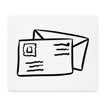 Brief Post Briefumschlag Sendung Nachricht - Mousepad (Querformat) - Weiß - Vorne