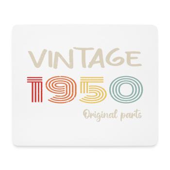 Millésime original 1950 | Cadeau d’anniversaire 1950 - Tapis de souris (format paysage) - blanc - Devant