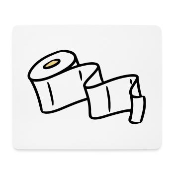 Toilet paper papier papier toilette - Tapis de souris (format paysage) - blanc - Devant