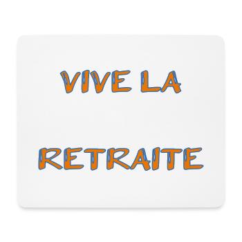 RETRAITE. RETRAITE. RETRAITEE. RETRAITE - Tapis de souris (format paysage) - blanc - Devant