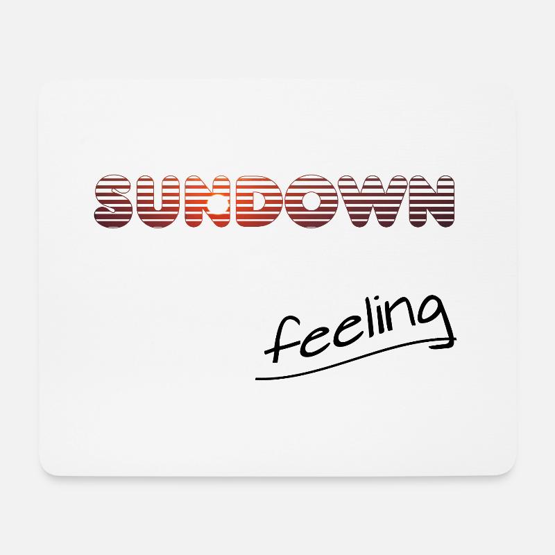 sundown feeling - Mousepad (Querformat) - Weiß