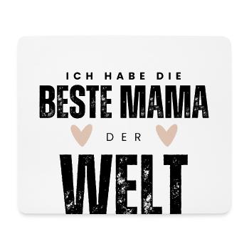 BESTE MAMA - Baby Geschenkidee Muttertag - Mousepad (Querformat) - Weiß - Vorne
