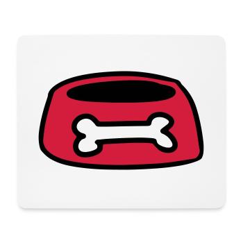 Nourriture chien chien os Idée cadeau Chiens - Tapis de souris (format paysage) - blanc - Devant
