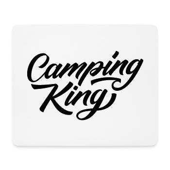 Camping King - Tapis de souris (format paysage) - blanc - Devant