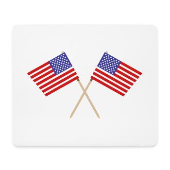 Flagge der Vereinigten Staaten - Mousepad (Querformat) - Weiß - Vorne