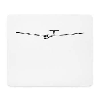 Segelflieger - Mousepad (Querformat) - Weiß - Vorne