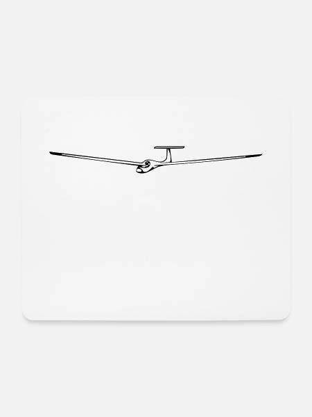 Segelflieger - Mousepad (Querformat) - Weiß