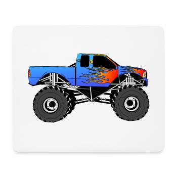 Camion monstre - Tapis de souris (format paysage) - blanc - Devant