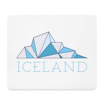 Iceland Ice Floe Iceland Glacier - Mouse Pad (horizontal) - white - Front