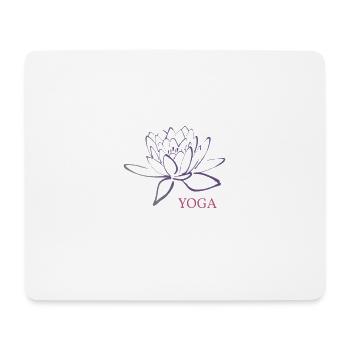YOGA - Mousepad (Querformat) - Weiß - Vorne