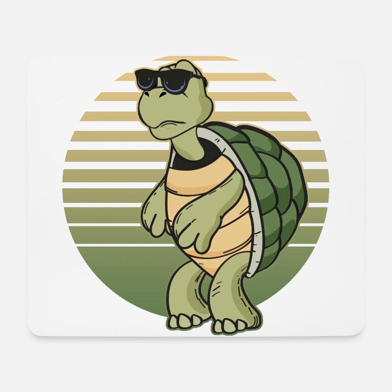 Schildkröten Liebhaber Geschenke | Schildkröte - Mousepad (Querformat) - Weiß
