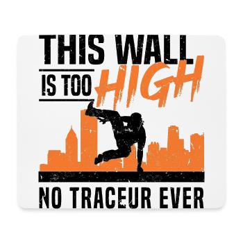 Parkour - Tapis de souris (format paysage) - blanc - Devant