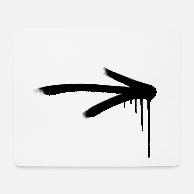 Graffiti arrow - Mouse Pad (horizontal) - white
