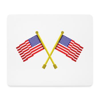 Flagge der Vereinigten Staaten - Mousepad (Querformat) - Weiß - Vorne
