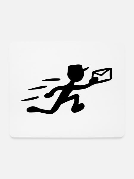 Postbote Zusteller Kurier Briefträger Geschenkidee - Mousepad (Querformat) - Weiß