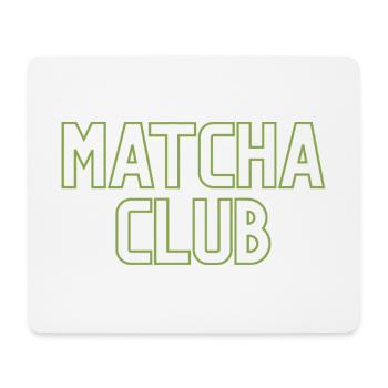 Matcha Club Logo - Mousepad (Querformat) - Weiß - Vorne