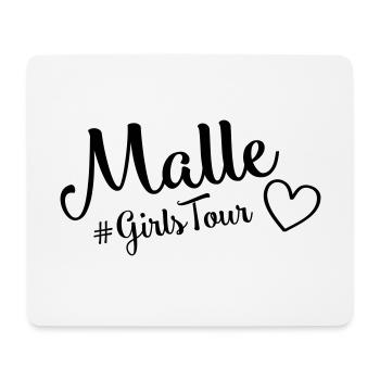 malle girls tour heart - Tapis de souris (format paysage) - blanc - Devant