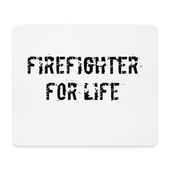 Firefighter for Life - Mousepad (Querformat) - Weiß - Vorne
