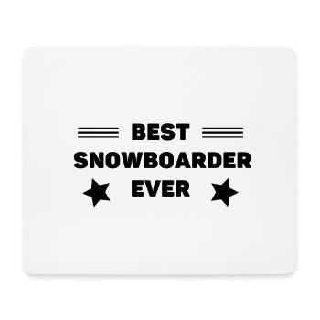 Meilleur. Snowboarder. Jamais. - Tapis de souris (format paysage) - blanc - Devant