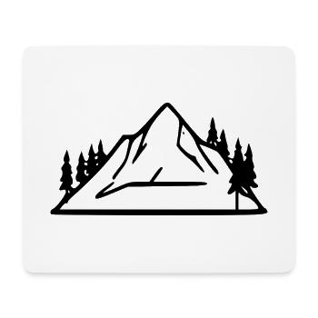 Mountain Hiking Mountaineering Gift - Mouse Pad (horizontal) - white - Front