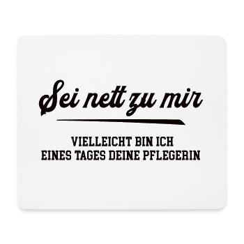 Pflegerin Pflegekraft Pflegefachfrau Frau Pflege - Mousepad (Querformat) - Weiß - Vorne