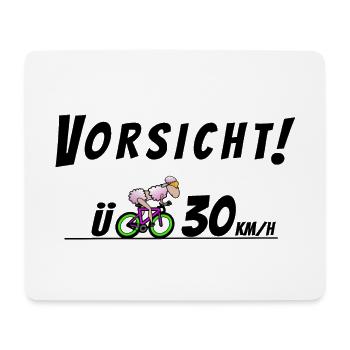 Triathletin Geschwindigkeit - Mousepad (Querformat) - Weiß - Vorne