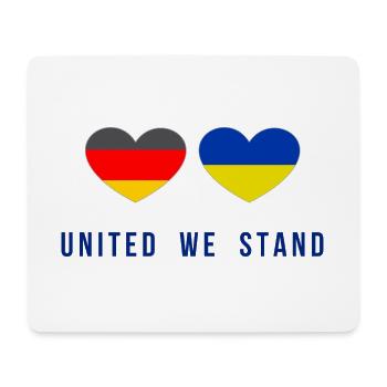 United we stand Germany and Ukraine - Mouse Pad (horizontal) - white - Front